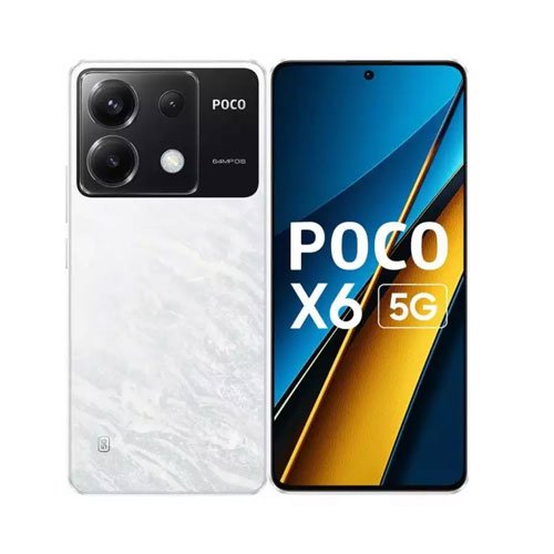 poco-x6-white.jpg Poco X6 Dual Sim 5G 12GB/256GB White – Global Version - Image 1